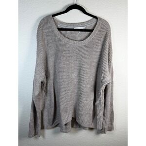 Victoria's Secret XL Oversized Dolman Knit Chunky Sweater Cotton Cozy Minimalist